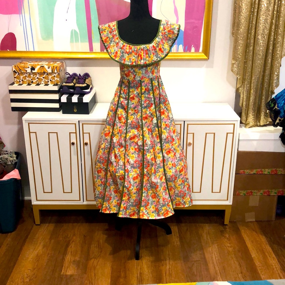 Green Floral Dress